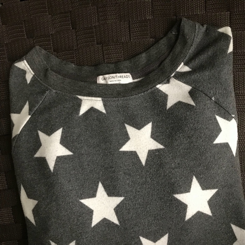Grayson Threads Gray Star Top Pullover
